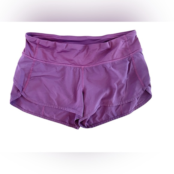Lululemon Speed Short 4-way Stretch 2 1/2" in Darkest Magenta Womens 4 - Picture 5 of 7